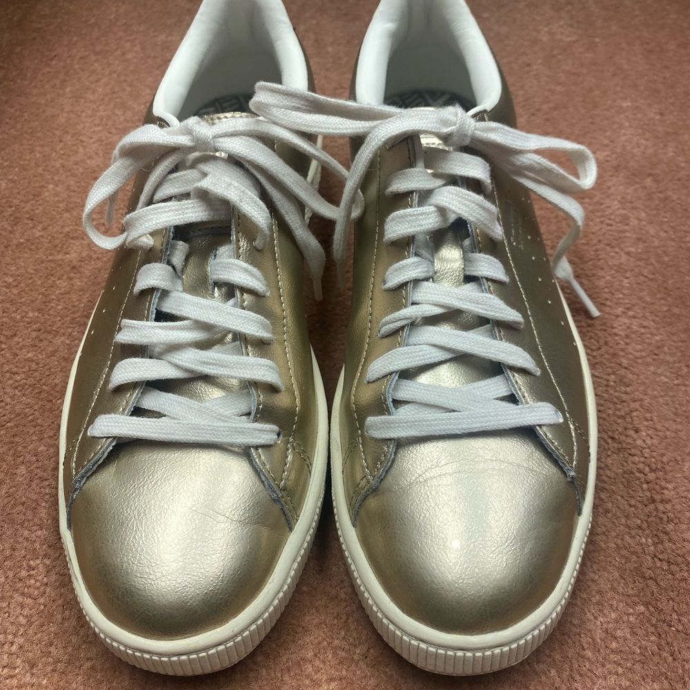 Puma gold shoes